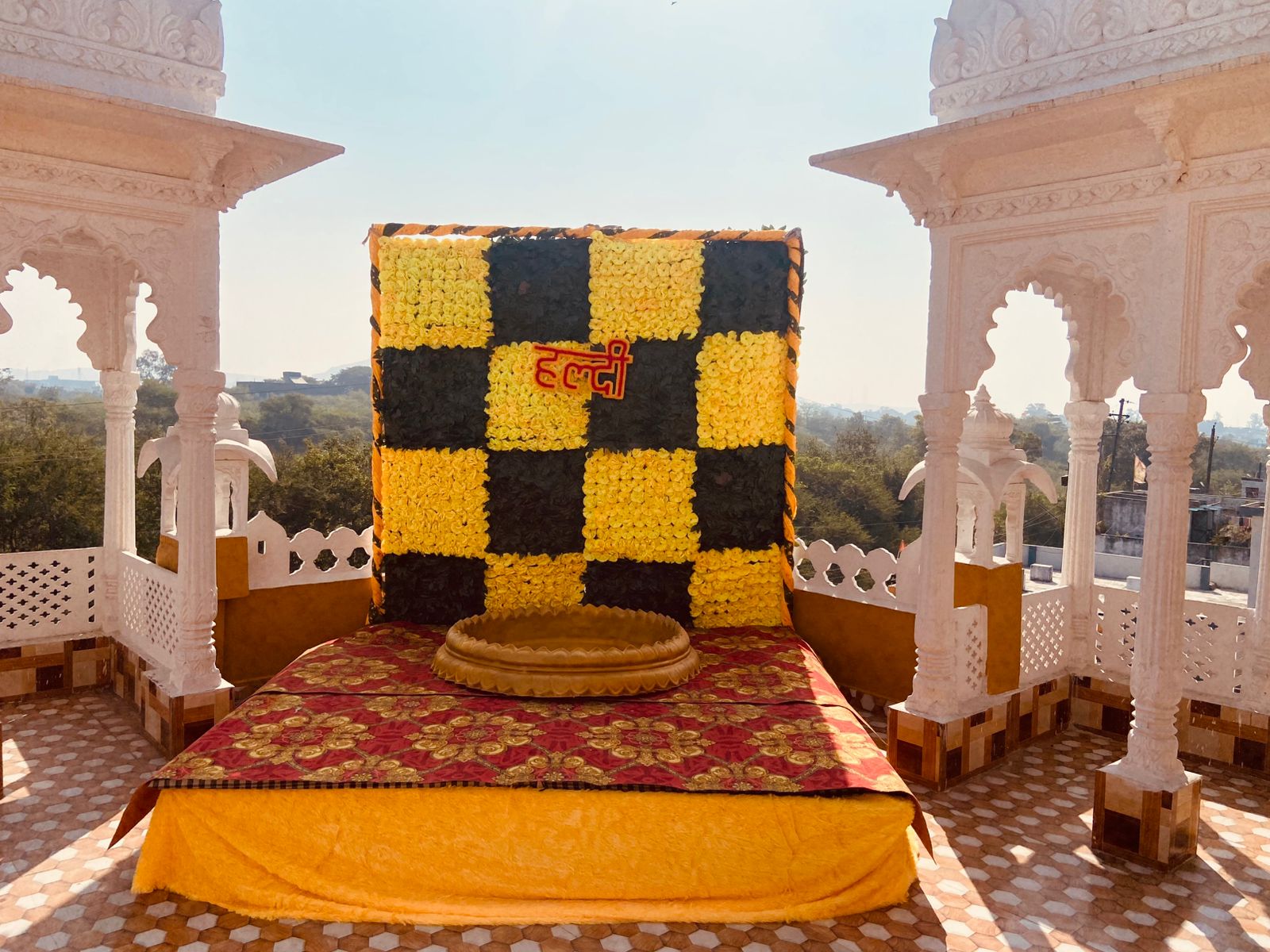 Haldi mehendi stage