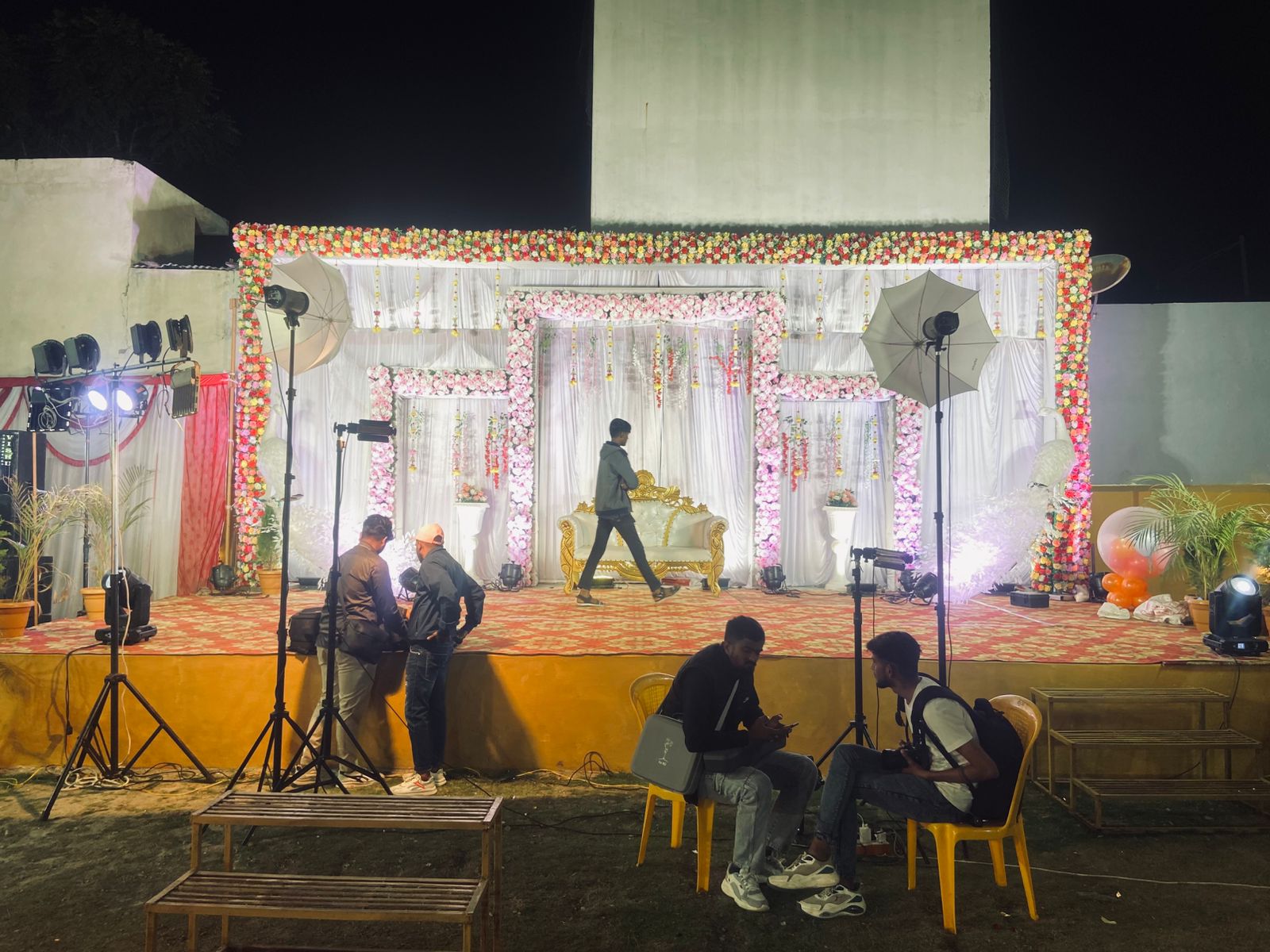 Wedding stage at Kesar Haveli Dewas